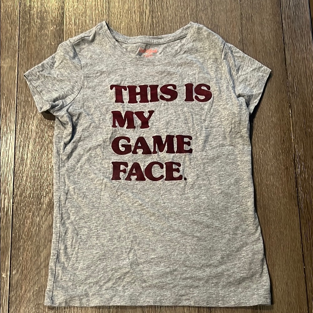 Cat & Jack Kids Gray This Is My Game Face T-Shirt